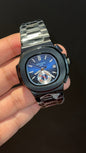 PP Auto | Single Time Edition | Black Chain | Dark Blue Dial