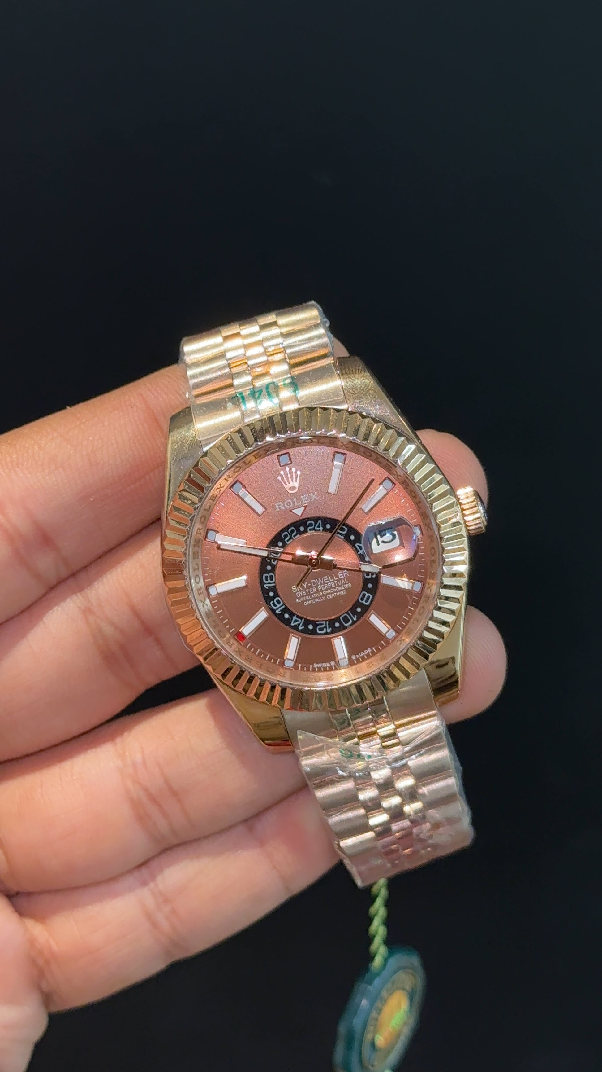 Sky Dweller | Rose Jubilee Chain | Brownish Dial - twentyfour