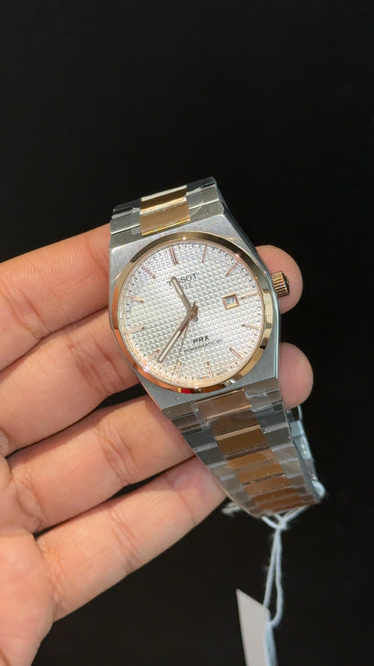 Tissot Prx | Quartz | Rose Two Tone | White Texture Dial - twentyfour