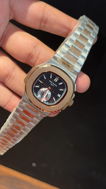 PP Auto | Center Chrono | Rose Two Tone | Black Dial