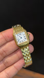 Cartier Panthere | 22mm | Woman  | Diamond Case | Gold Chain | White Dial