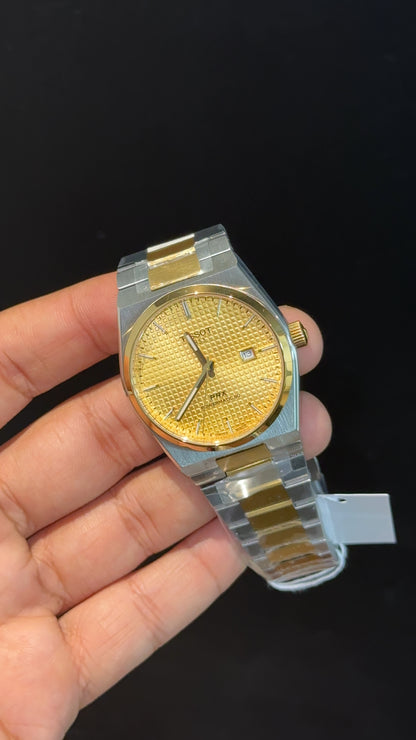 Tissot Prx | Quartz | Gold Two Tone | Gold Texture Dial - twentyfour