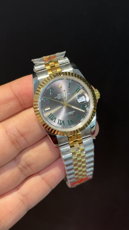 Datejusy | 36mm | Gold Two Tone  | Wimbeldon Dial
