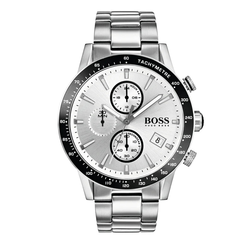 Hugo Boss Men’s Chronograph Quartz Stainless Steel Silver Watch 1513511