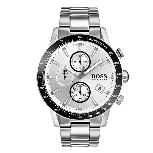 Hugo Boss Men’s Chronograph Quartz Stainless Steel Silver Watch 1513511