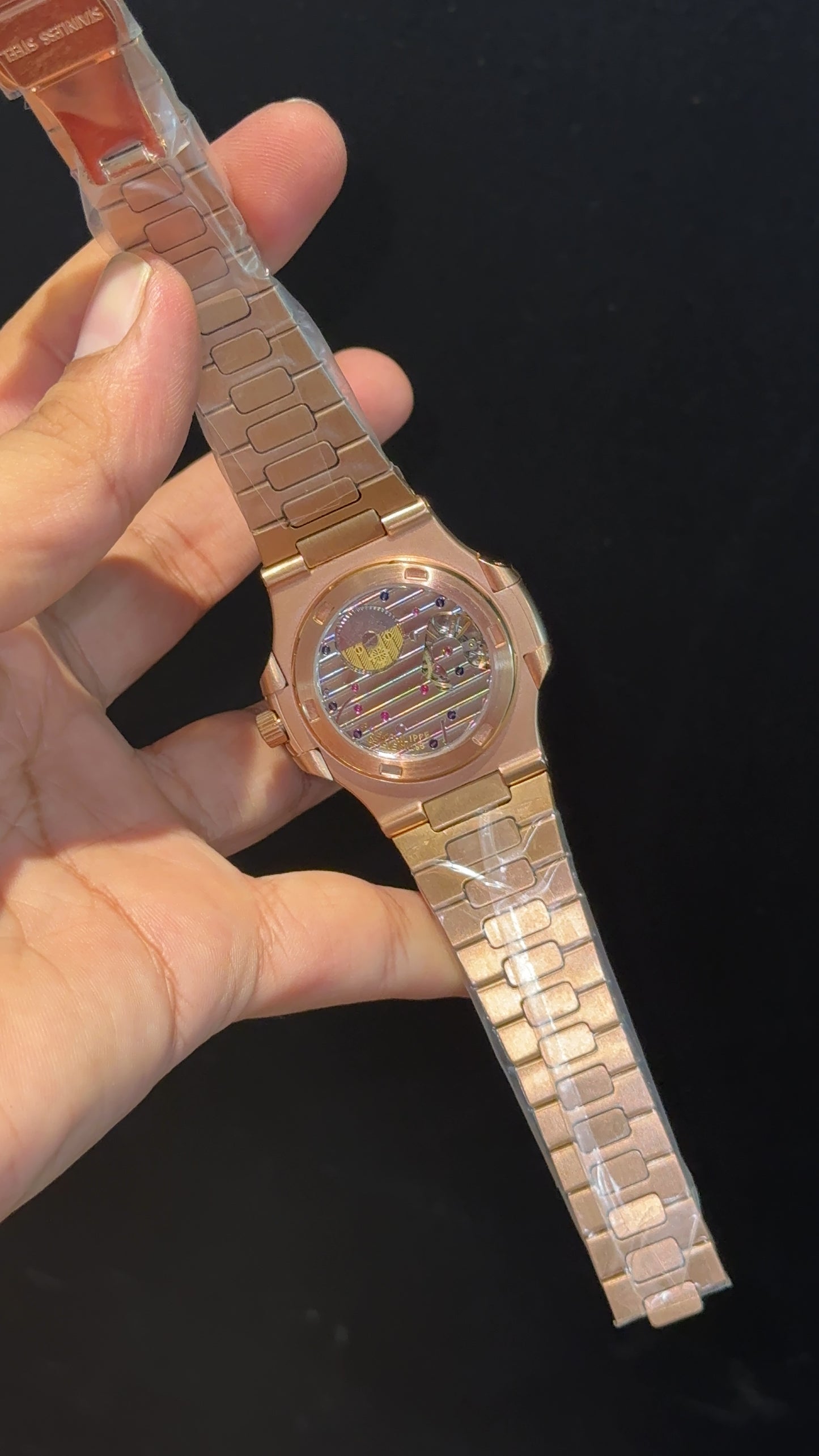 PP Auto | Power Reserve | Rose Chain | Blue Dial