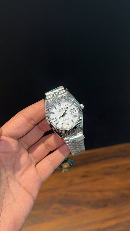DateJust | Silver Chain | White Classic Dial