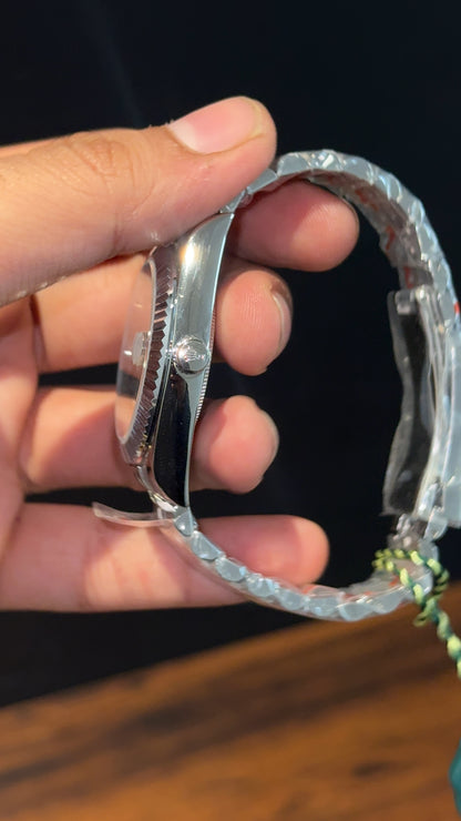 Daydate | Silver Chain | Light Grey Dial