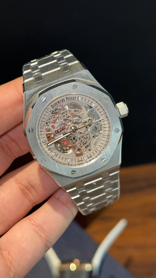 AP Skeleton | Auto | Rose Chain | Grey Dial