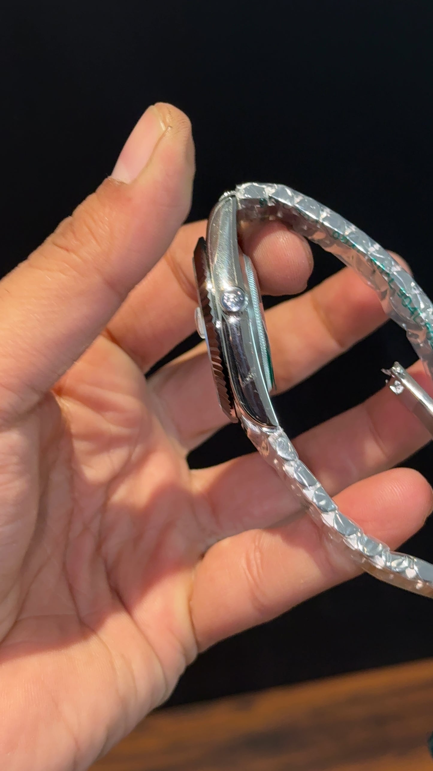 DayDate | Silver Chain | Green Index Dial