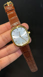 Pp Ellipse | Gold Case | Brown Leather Strap | White Ebony Dial