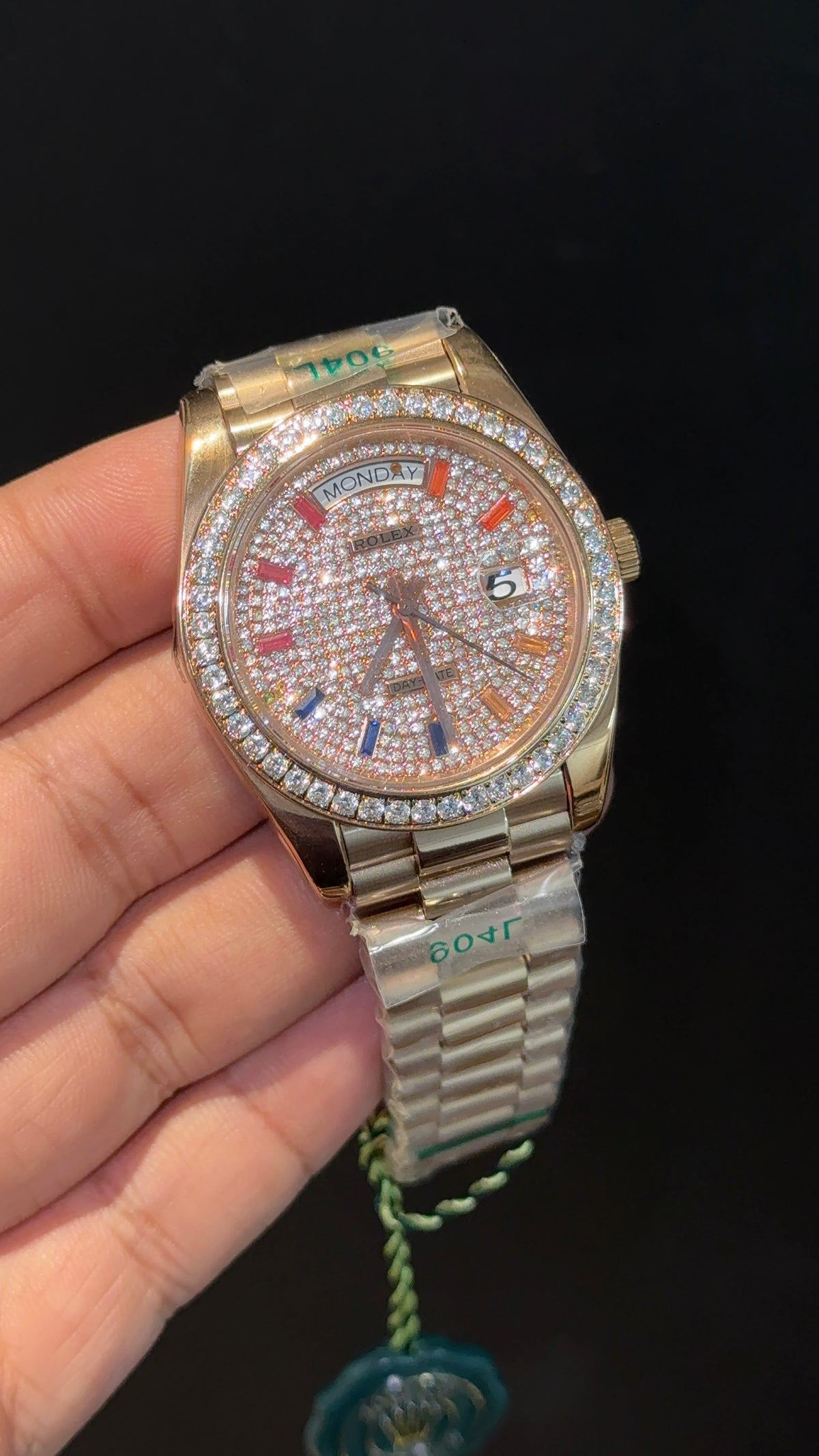 DayDate | Diamond Bezel | Rose Chain | Rose Mother Of Pearl