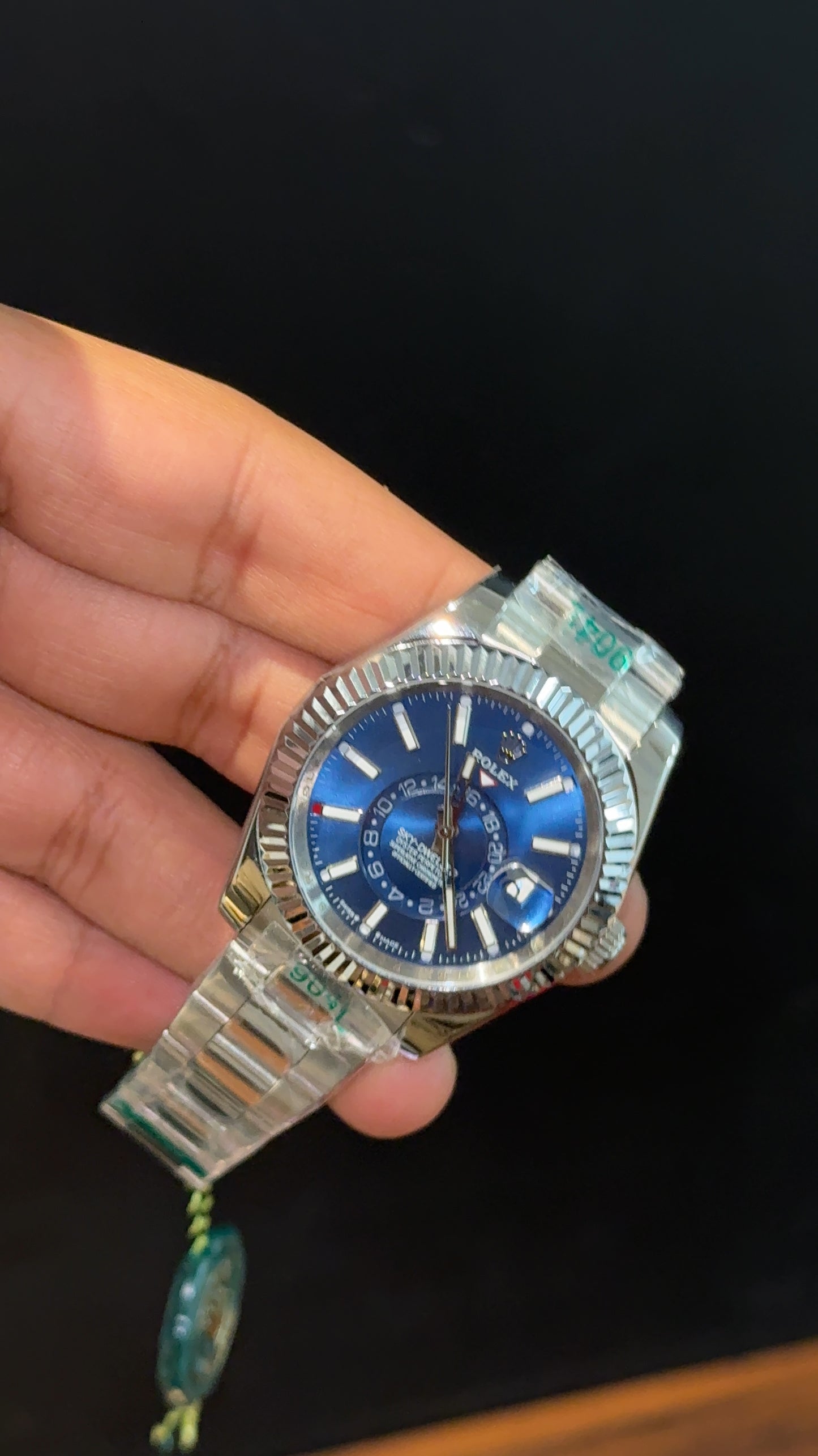 Sky Dweller | Silver Oyester Chain | Blue Dial