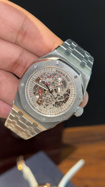 AP Skeleton | Auto | Rose Chain | Grey Dial