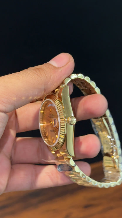 Premium DayDate | Gold Chain | Gold Dial