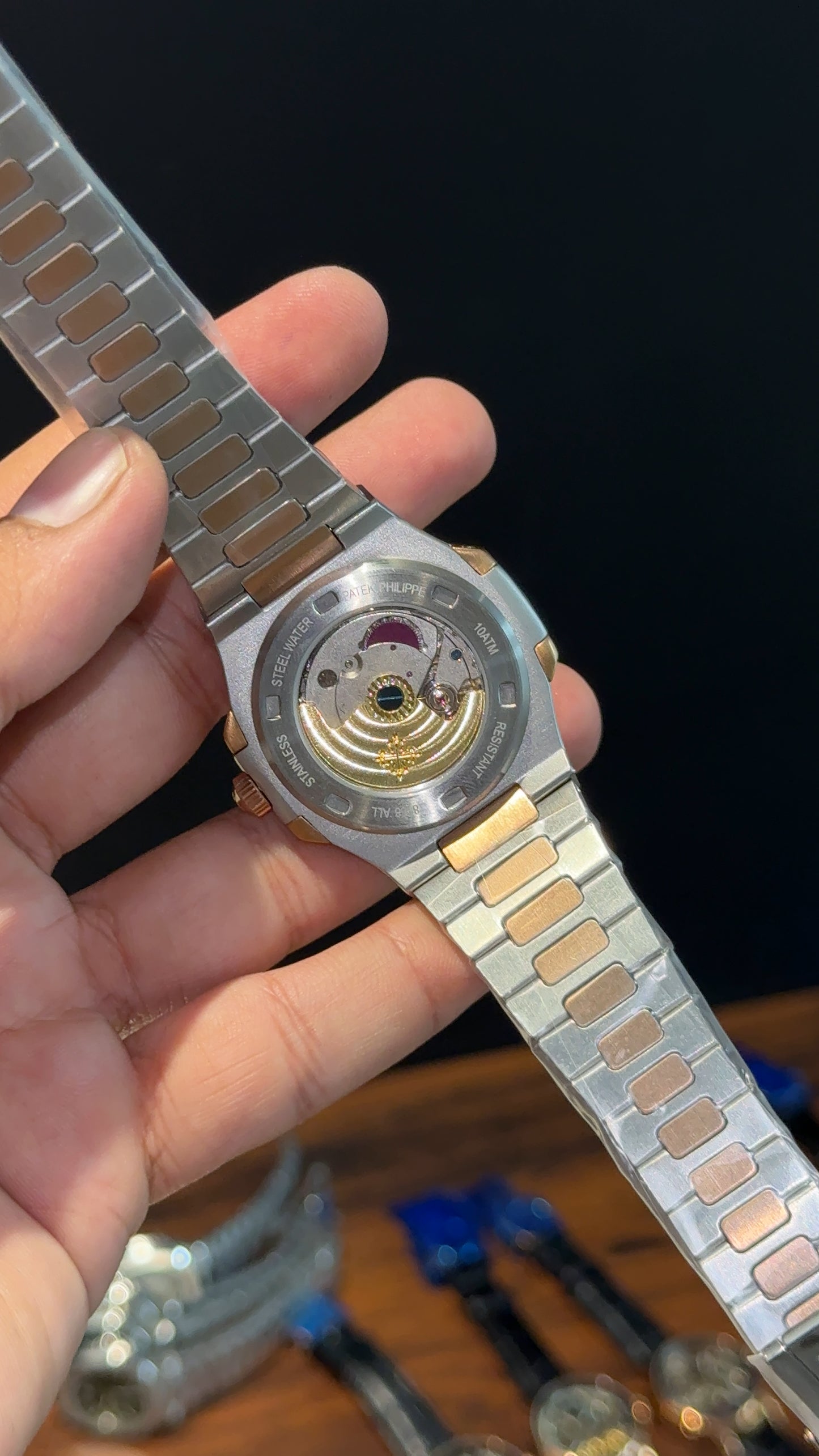 Pp Auto | Rose Two Tone | Gradient Green Dial