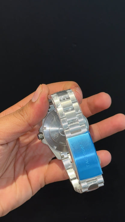 Tag Aquaracer | Calibre 5 | Silver Chain | Plain Bezel | Grey Dial