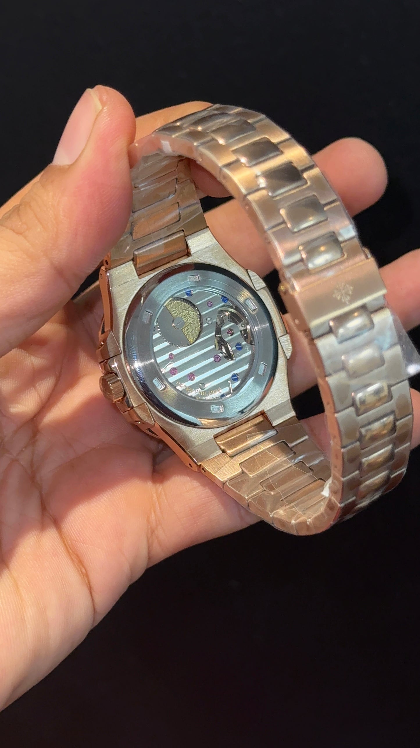 Pp Auto | Moonphase | Rose Chain | Sub Blue Dials