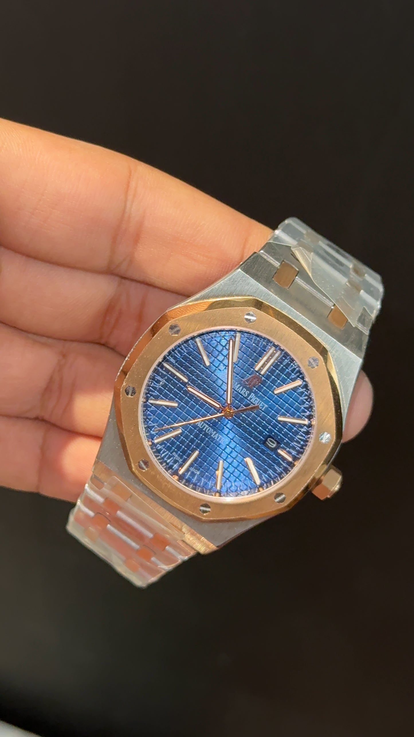 AP Auto | Rose Two Tone  | Blue Box Dial