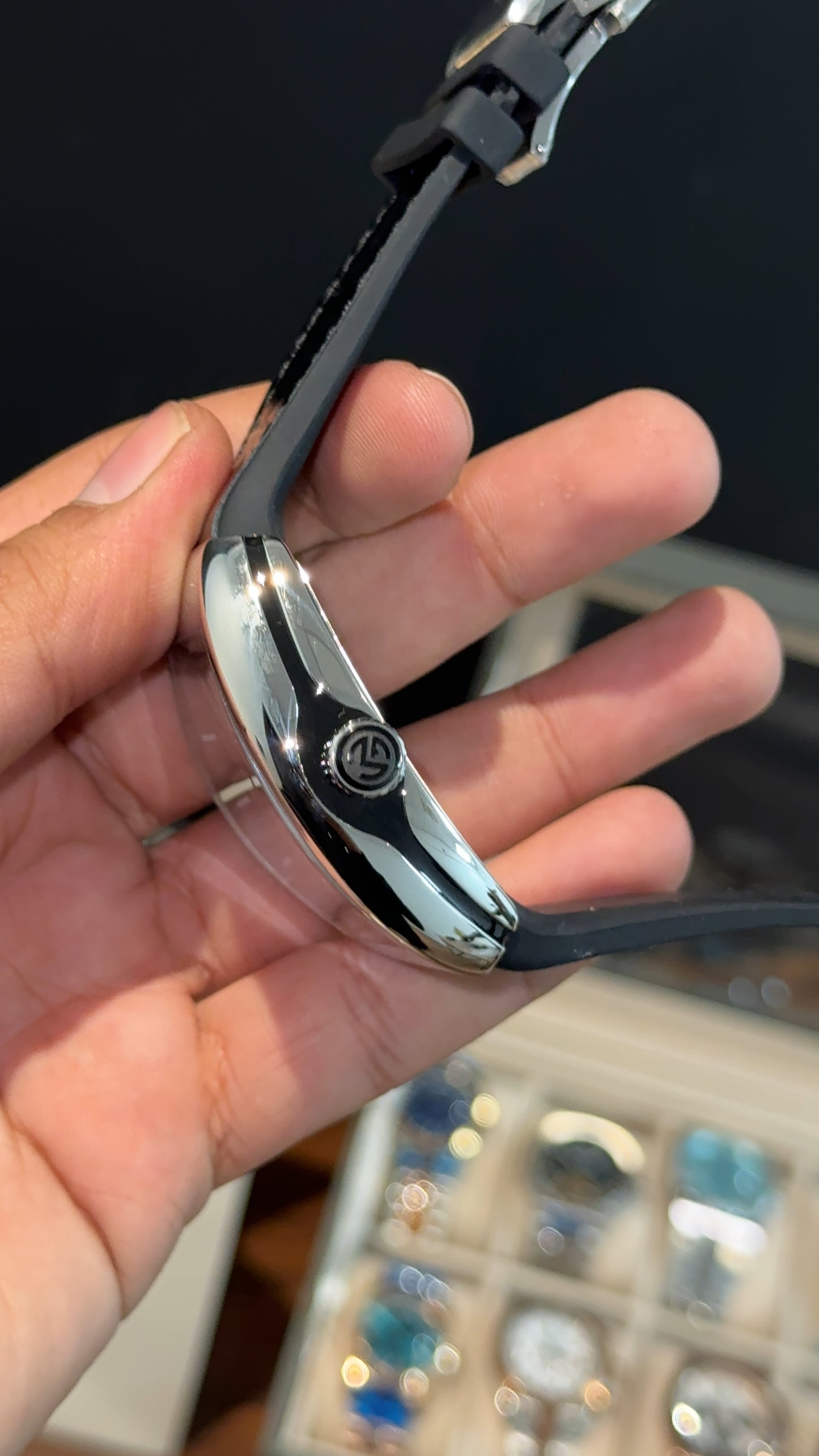 Premium Franck Muller | Vanguard Edition | Silver Case | Black Strap | Black Dial