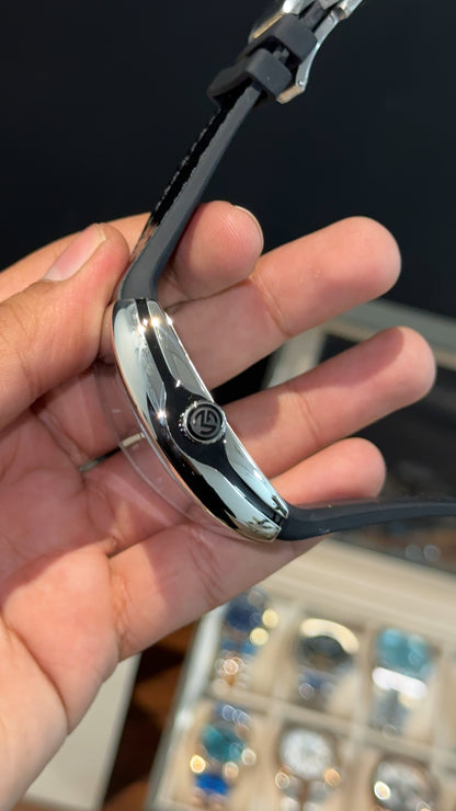 Premium Franck Muller | Vanguard Edition | Silver Case | Black Strap | Black Dial