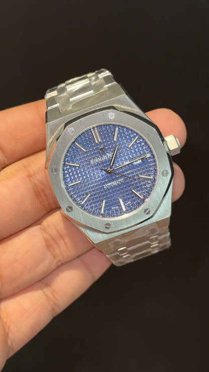 AP | Auto | Silver Chain  | Blue Dial