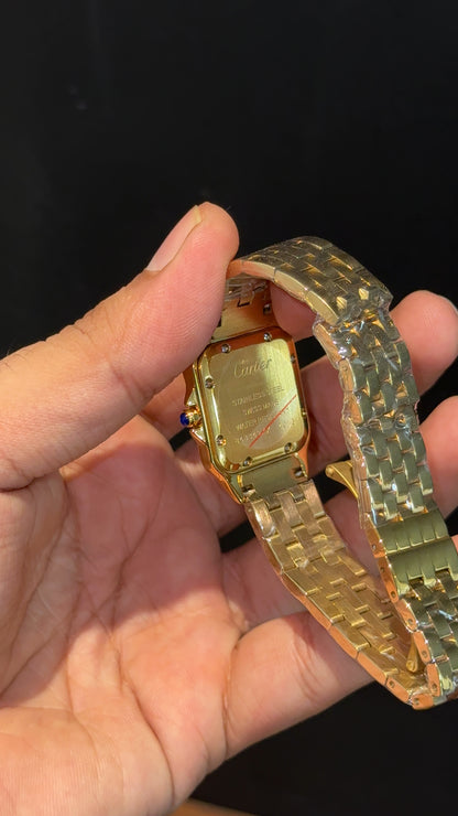 Cartier Panthere | 26mm | Woman | Diamond Case | Gold Chain | White Dial