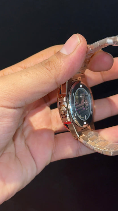 Pp Auto | Moonphase | Rose Chain | Sub Brown Dials