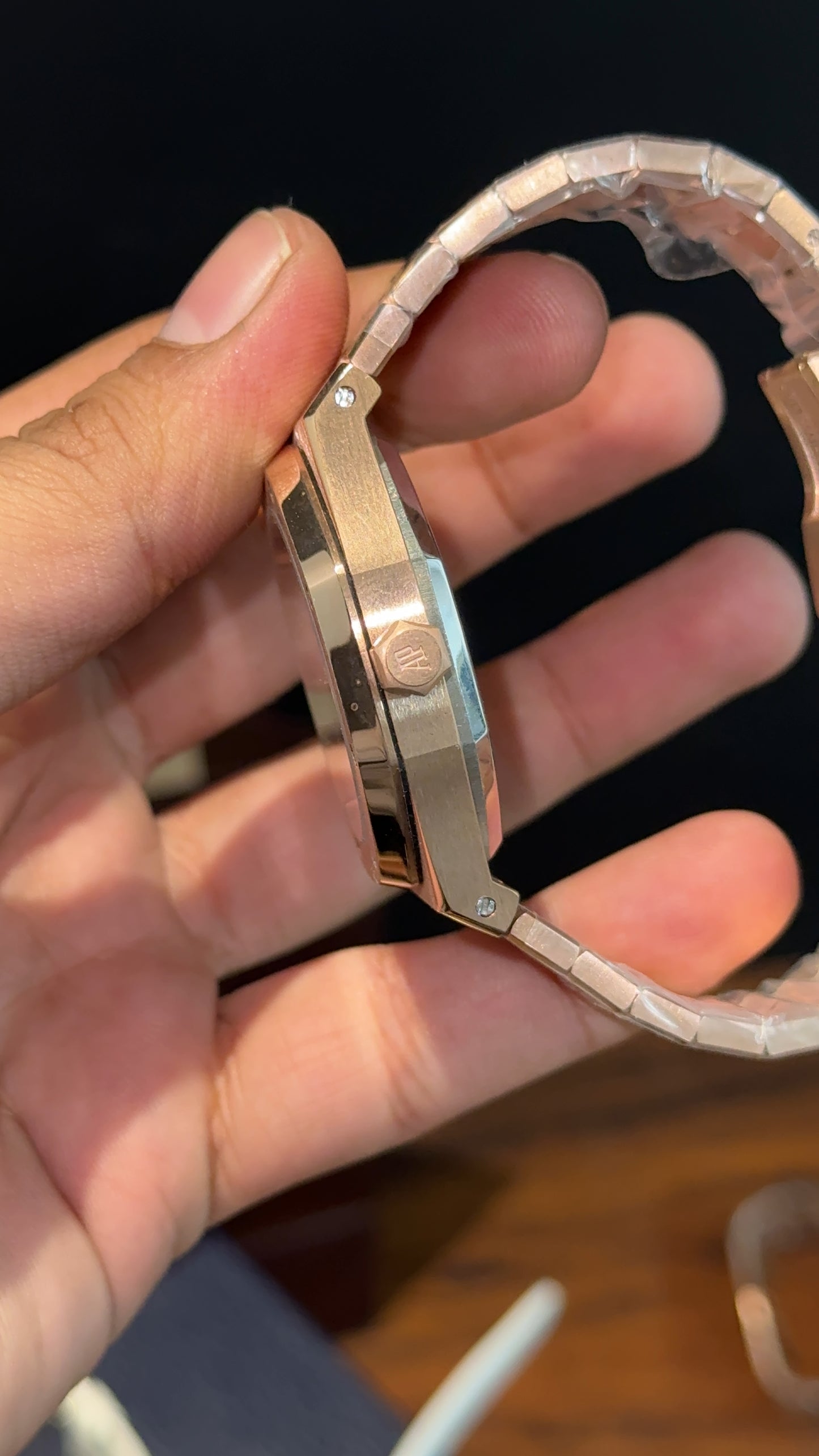 AP Skeleton | Auto | Rose Chain | Blue Dial