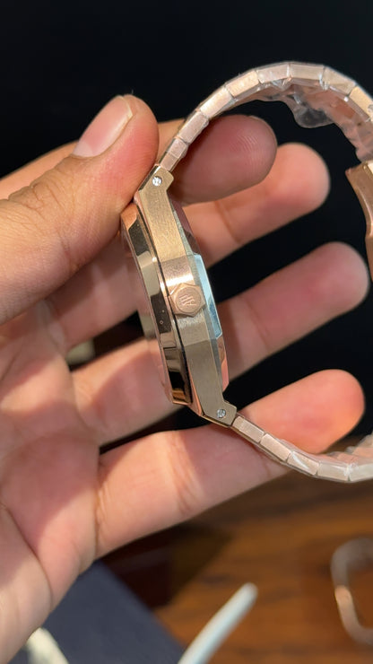 AP Skeleton | Auto | Rose Chain | Blue Dial