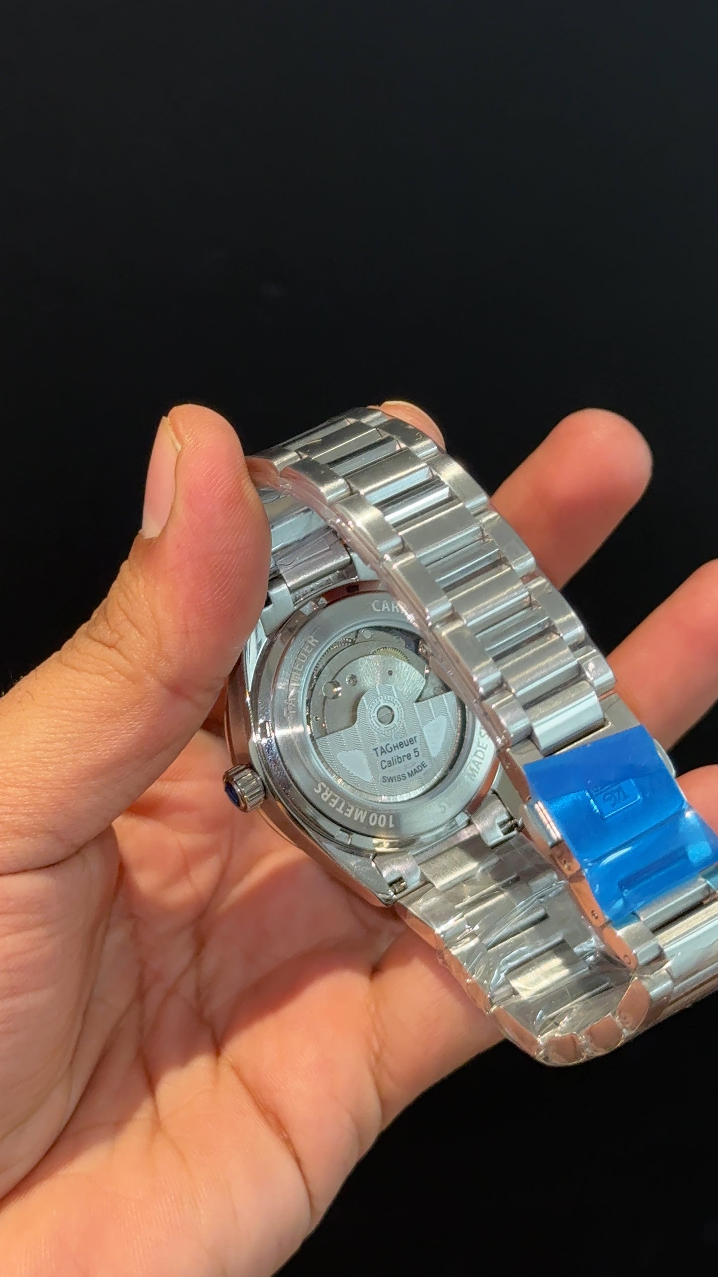 Tag Carrera | Silver Chain | Daydate | Navy Blue Dial