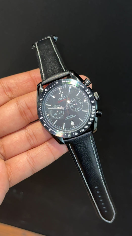 Omega Speedmaster | Black Bezel | Chrono | Black Strap | Black Dial - twentyfour