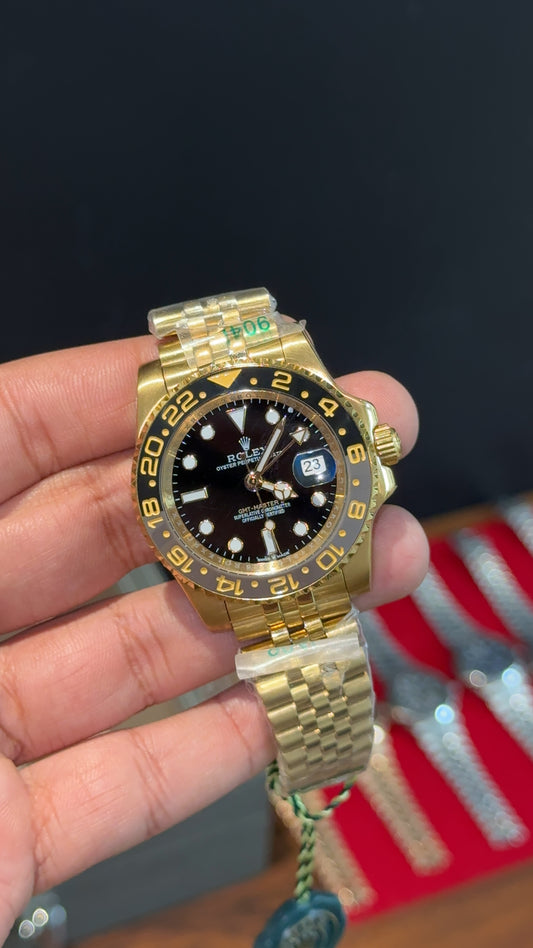 GMT Master | Gold Chain | Black Dial