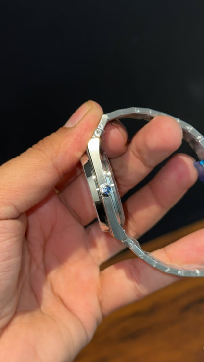 Tissot Prx | Auto | Silver Chain | Blue Plain Dial