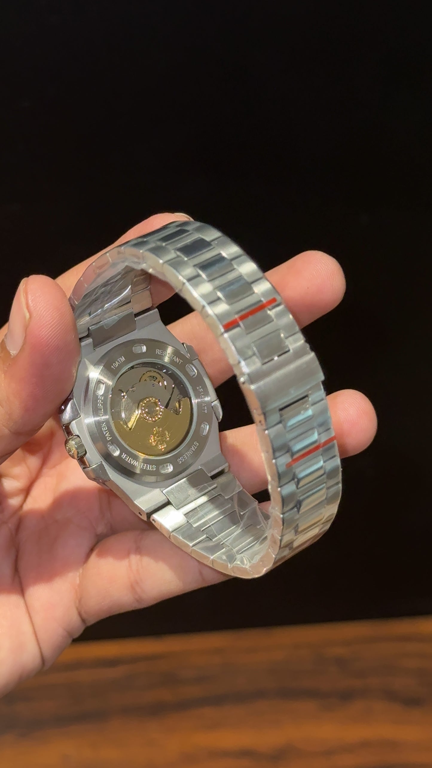 Pp Auto | Silver Chain | Silver Diamond Bezel | Blue Dial