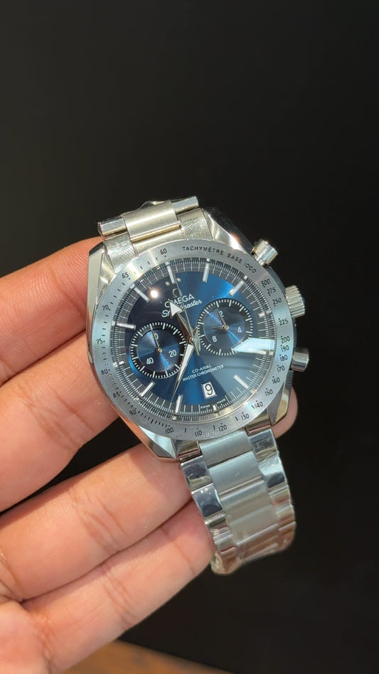 Omega Speedmaster | Silver Chain | Chrono | Blueish Dial - twentyfour