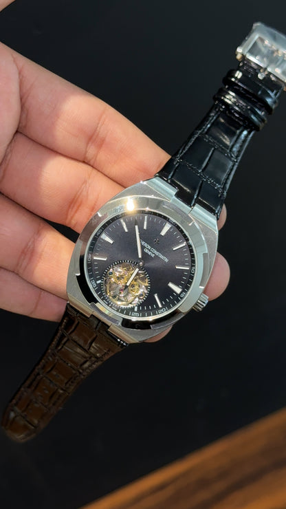 Vacheron Constantin | Black Leather Strap | Pendulum | Black Dial