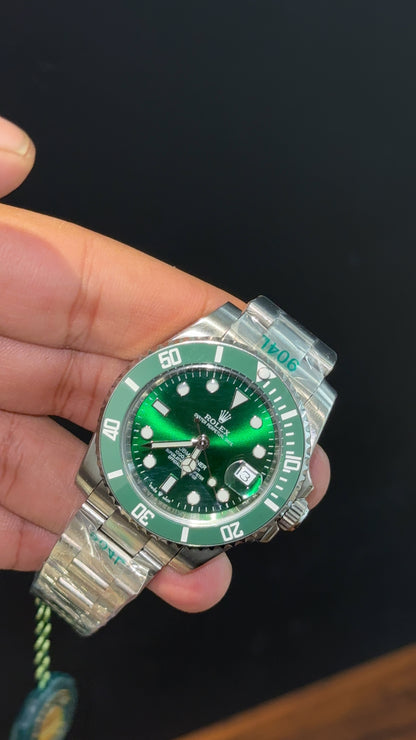 Submariner Hulk | Silver Chain | Green Bezel | Green Dial