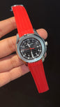 Pp Auto | Aquanaut | Red Strap Strap | Black Dial