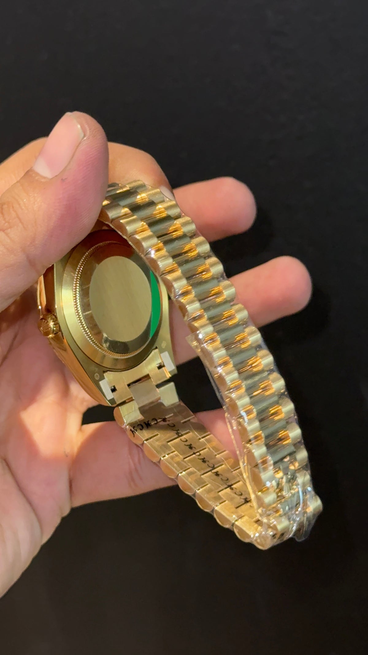Premium Daydate | Gold Chain | White Diamond Dial