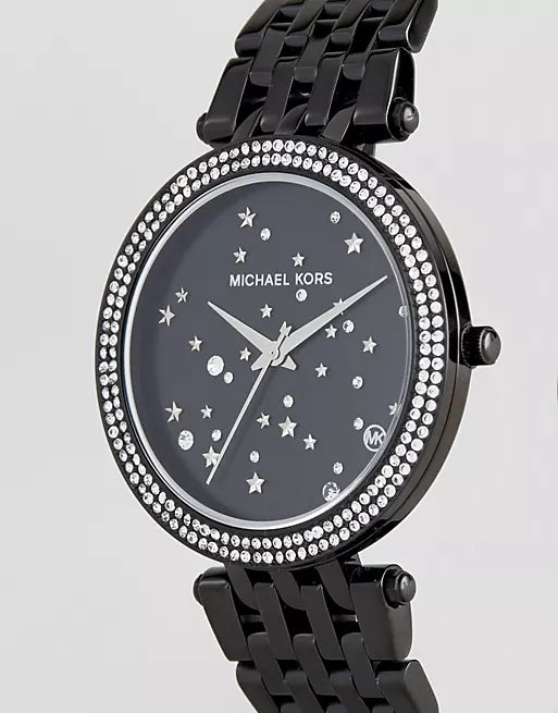 Michael Kors Women’s Quartz Stainless Steel Black Dial 39mm Watch MK3787