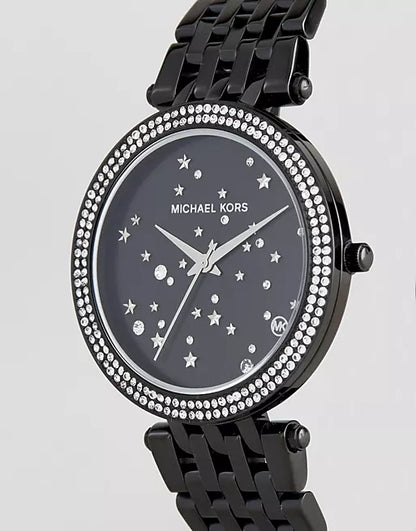 Michael Kors Women’s Quartz Stainless Steel Black Dial 39mm Watch MK3787