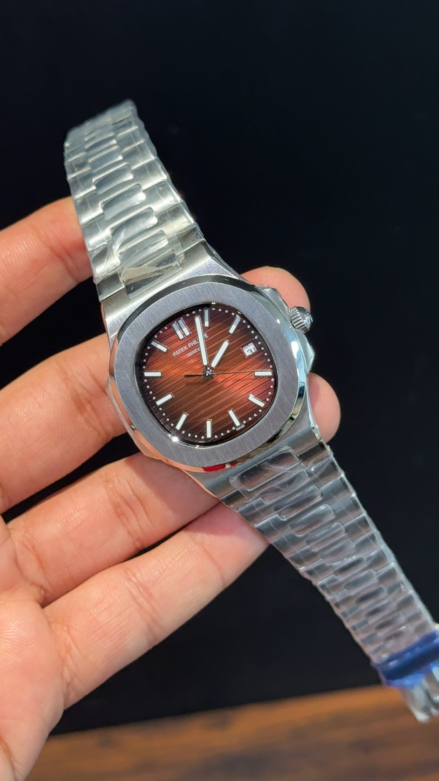 PP Auto | Silver Chain | Browinsh Dial