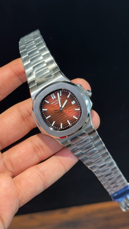 PP Auto | Silver Chain | Browinsh Dial