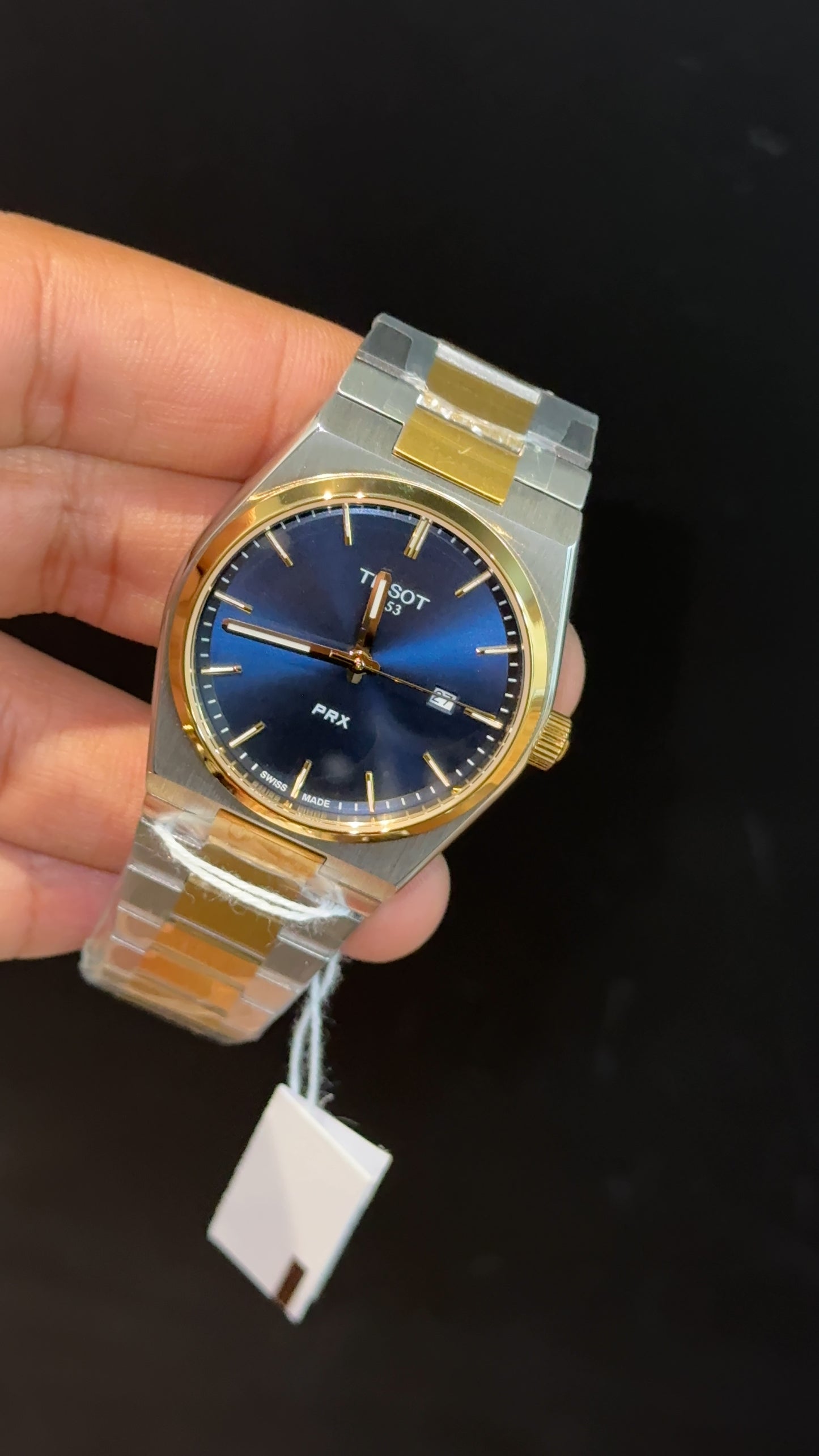 Tissot Prx | Quartz | Gold Two Tone | Blue Plain Dial - twentyfour