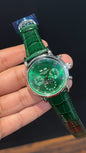 Patek Century | Auto | Silver Case | Green Dial | Green Leather Strap