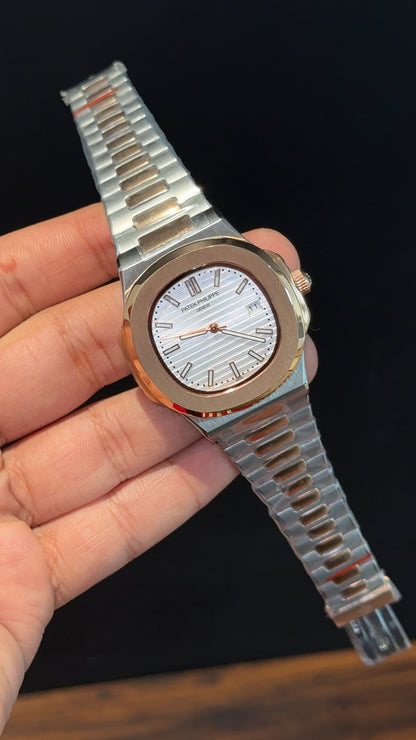 PP Auto | Rose Two Tone | White Dial