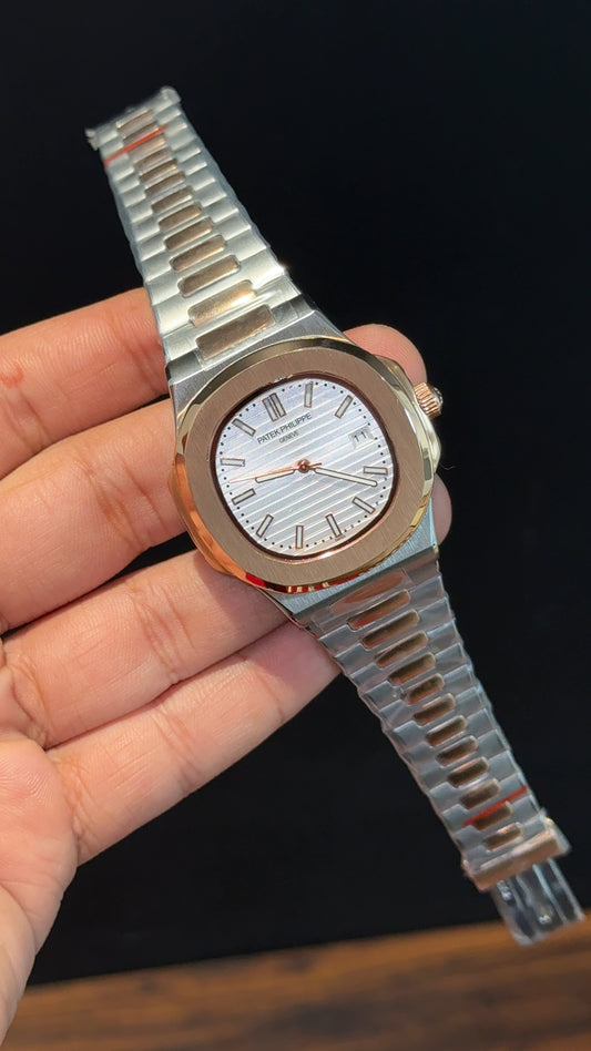 PP Auto | Rose Two Tone | White Dial