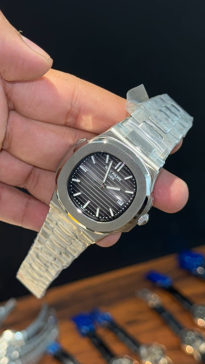 Pp Auto | Silver Chain | Grey Dial