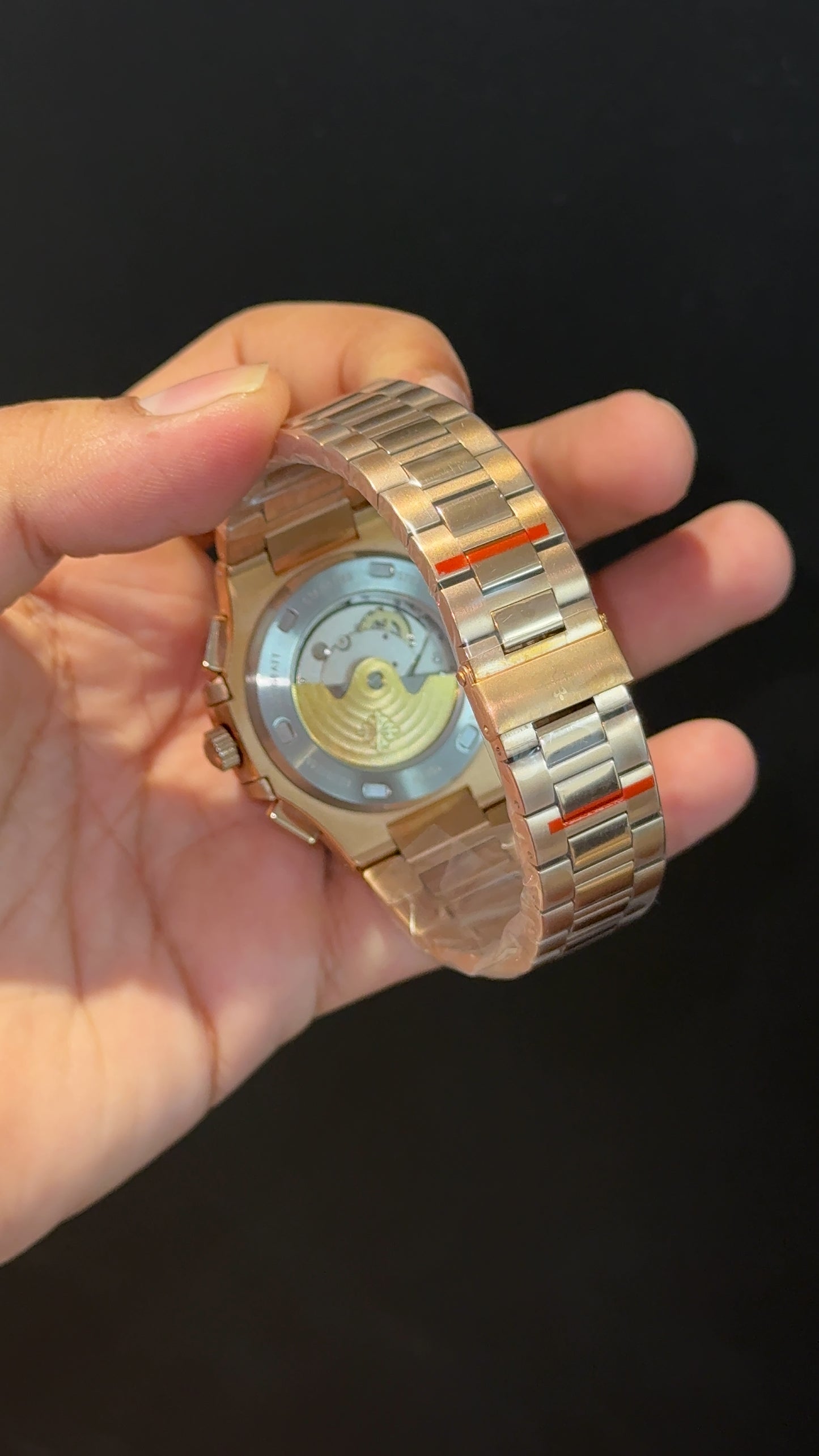 PP Auto | Single Time Edition | Rose Chain | Shaddy Golden Dial